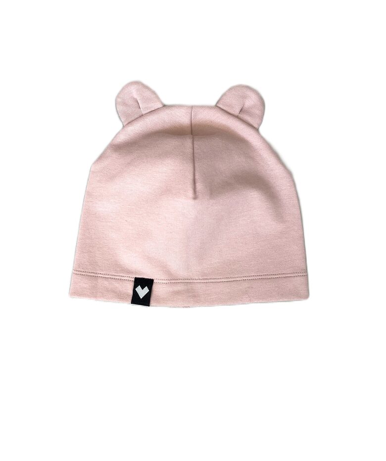 CEPURE - pūderrozā ar austiņām ( bez oderes, silta )