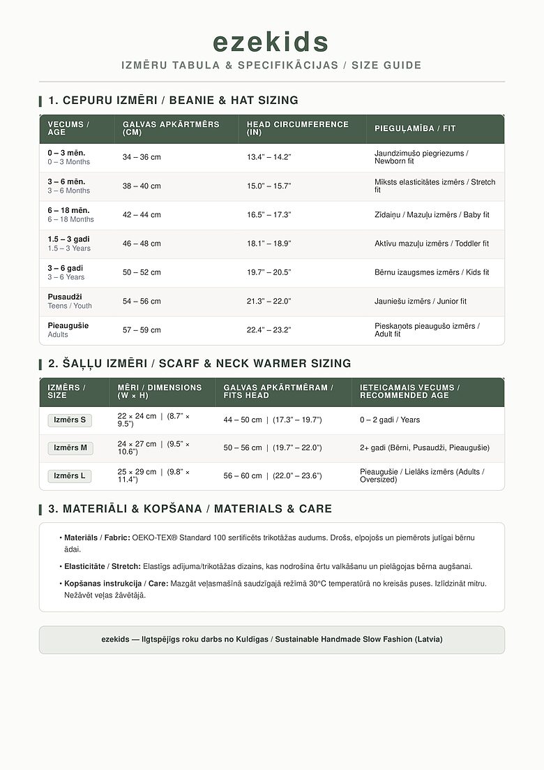 size guide