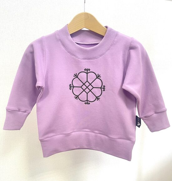 džemperis - lillā ar saules zīmi