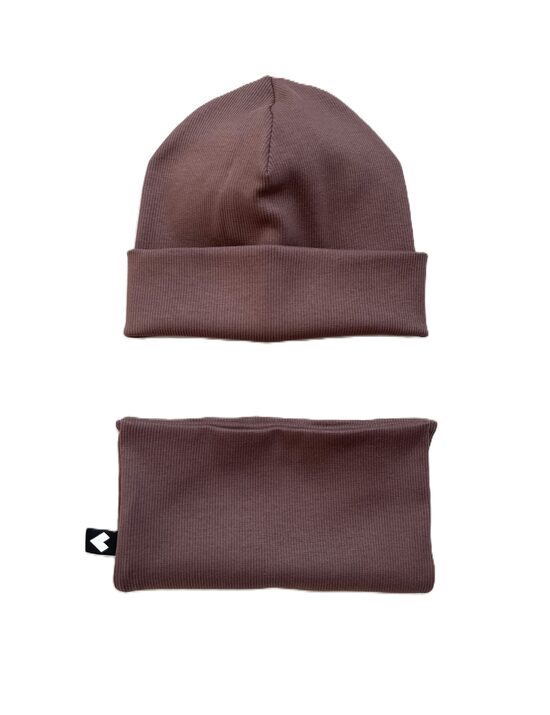 Bērnu kokvilnas tuneļšalle – Kakao brūna (Mīksta trikotāža)