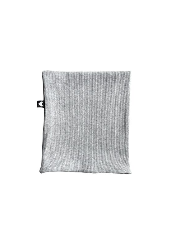 ŠALLE - pelēka melanža x rievota ar oderi