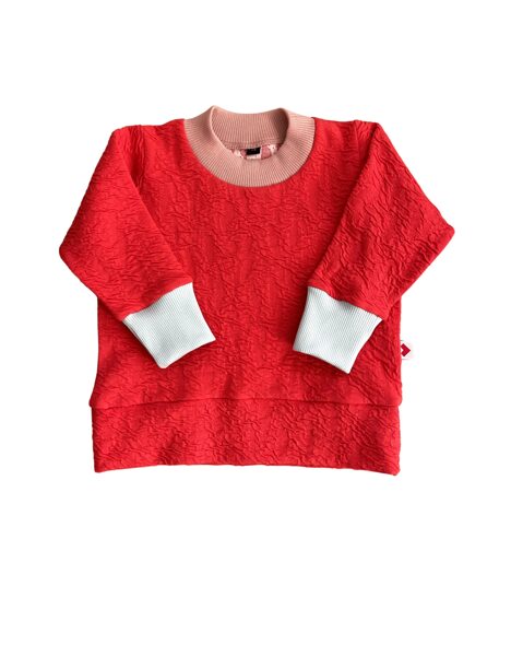 džemperis - sarkans ar faktūru (gots)